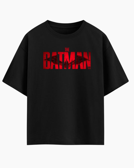 Batman Printed Drop Shoulder T-Shirt with 240 GSM Cotton Fabric
