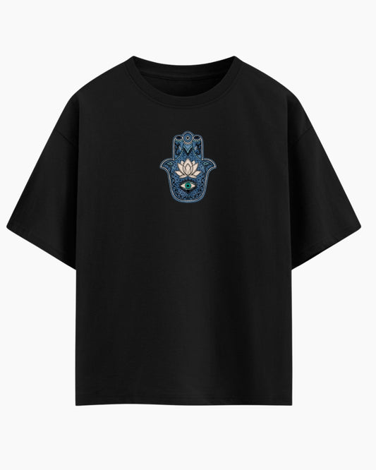 Illuminati Printed Drop Shoulder T-Shirt with 240 GSM Premium Cotton Fabric